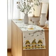 thumbnail image 5 of Table Runner 70 Inches Long for Kitchen Dining, Yellow Bees Gnomes Dresser Scarf Farmhouse, Dining Table Decorations for Wedding/Parties, Spring Floral Branches Sunflower 13 x 70 In, 5 of 8