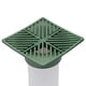thumbnail image 4 of Rejilla de desagüe cuadrada NDS de 6 pulgadas para tubos de 3 y 4 pulgadas, color verde, 4 of 5