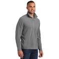 thumbnail image 3 of Port Authority Microfleece 1/2 Zip Pullover-2XL (Pearl Grey), 3 of 3