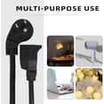 thumbnail image 7 of EP 2 Pack 16 AWG Indoor Extension Cord 6 FT, 3 Prong Flat Plug Extension Cord Black, Low Profile Extension Cable, 7 of 7