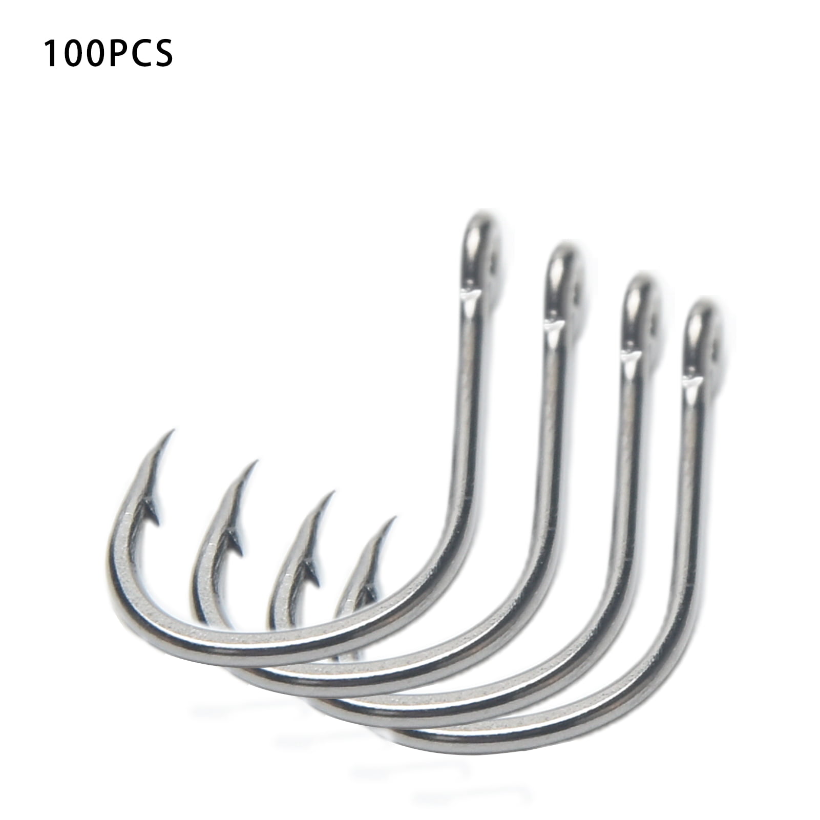 100pcs/Lot High Carbon Steel Fishing Hooks Sharpened Fishing Hook With Box   rx 