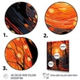 thumbnail image 3 of Designart "Path of Dawn Orange Awakening Path" Spiritual Framed Wall Art - Glam Orange Religious Portrait Living Room Framed Canvas Art, 3 of 6