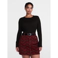 thumbnail image 2 of Scenario Women's and Women's Plus Rib Tee with Long Sleeves, Sizes XS-4X, 2 of 6