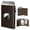 Oil Brown, variant on Mens Leather Rfid Blocking Minimalist Slim Wallet For Airtag - Automatic Pop-up Card Holder Id Window Slot Carbon Fiber
