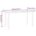 thumbnail image 5 of vidaXL 7 Piece Garden Dining Set Black Steel and Textilene, 5 of 5