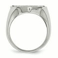 thumbnail image 2 of Stainless Steel Cross with Black Diamond Antiqued Shield Ring 11 Size, 2 of 7
