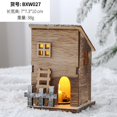 thumbnail image 1 of Decoración navideña de madera para casa pequeña, casa de madera nórdica ins, decoración navideña para árbol de Navidad, 1 of 4
