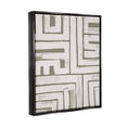 thumbnail image 3 of Stupell Industries Geometric Lines Pattern Arrangement Graphic Art Jet Black Floating Framed Canvas Print Wall Art, Design by June Erica Vess, 3 of 6