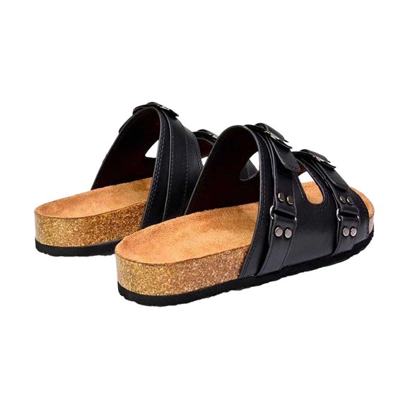 London Womens Evan Slip-on Flat Sandals