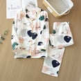 thumbnail image 4 of Pijamas de gasa de algodón puro para embarazadas de Yuezi Clothing para mujeres, primavera, otoño e invierno, posparto, lactancia materna, 4 of 5