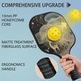 thumbnail image 2 of Pickleball Paddles Set Of 2, Fiberglass Surface, Mysterious Fairyland Print, 4 Balls & Bag, 2 of 5
