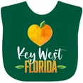 thumbnail image 3 of Inktastic Key West Florida Orange in Heart Boys or Girls Baby Bib, 3 of 4