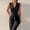 Black, variant on Fashion Womens Bandage Solid Cold Shoulder Suspender Cami Pants Zipper Jumpsuit Hot6s4486332