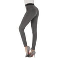 thumbnail image 4 of BodiLover, Women's, Ankle Length Performance Pants with Side Zipper, Gray, 12, 4 of 7