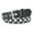 Black, variant on Women's Faux Leather Studded Medieval Belt Buckle Metal Buckle Fashion Medium D Ring Summer Steampunk White Small-X-Large
