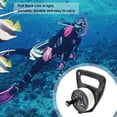 thumbnail image 2 of Treal de cuerda de buceo con tapón de tapón Profesiones Línea Winder KAYAK Trolley Paracord Titular de carrete Rueda Snorkel Agua Deportes Negro Eigraketly OD002622-04B, 2 of 5