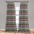 thumbnail image 5 of Ambesonne Greek Curtains, Antique Themed Ornate Motif, Pair of 28"x84", Multicolor, 5 of 5