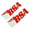 thumbnail image 1 of BSA Petrol Fuel Tank 126mm x 40mm Sticker Decal Badge Emblem Red x 2 units, 1 of 4