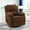 Brown, variant on YSICK Small Swivel Rocker Recliner Chair for Small Spaces Linen for Living Room,Khaki