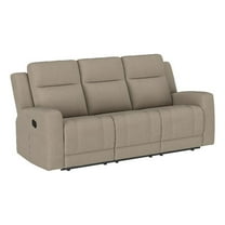 Brentwood Upholstered Motion Reclining Sofa Taupe