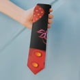 thumbnail image 2 of Men's Strawberry Print Satin Necktie - Cute Red Kawaii Formal Tie for Weddings & Prom - Wrinkle-Resistant Gift Tie, 2 of 5