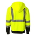 thumbnail image 3 of Kishigo Hi-Vis Full-Zip Hooded Sweatshirt Size up to 5XL, 3 of 5