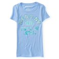 thumbnail image 1 of Aeropostale Ny Dept Of Athl - Camiseta adornada para mujer, azul, extragrande Aeropostale Camiseta adornada, 1 of 2