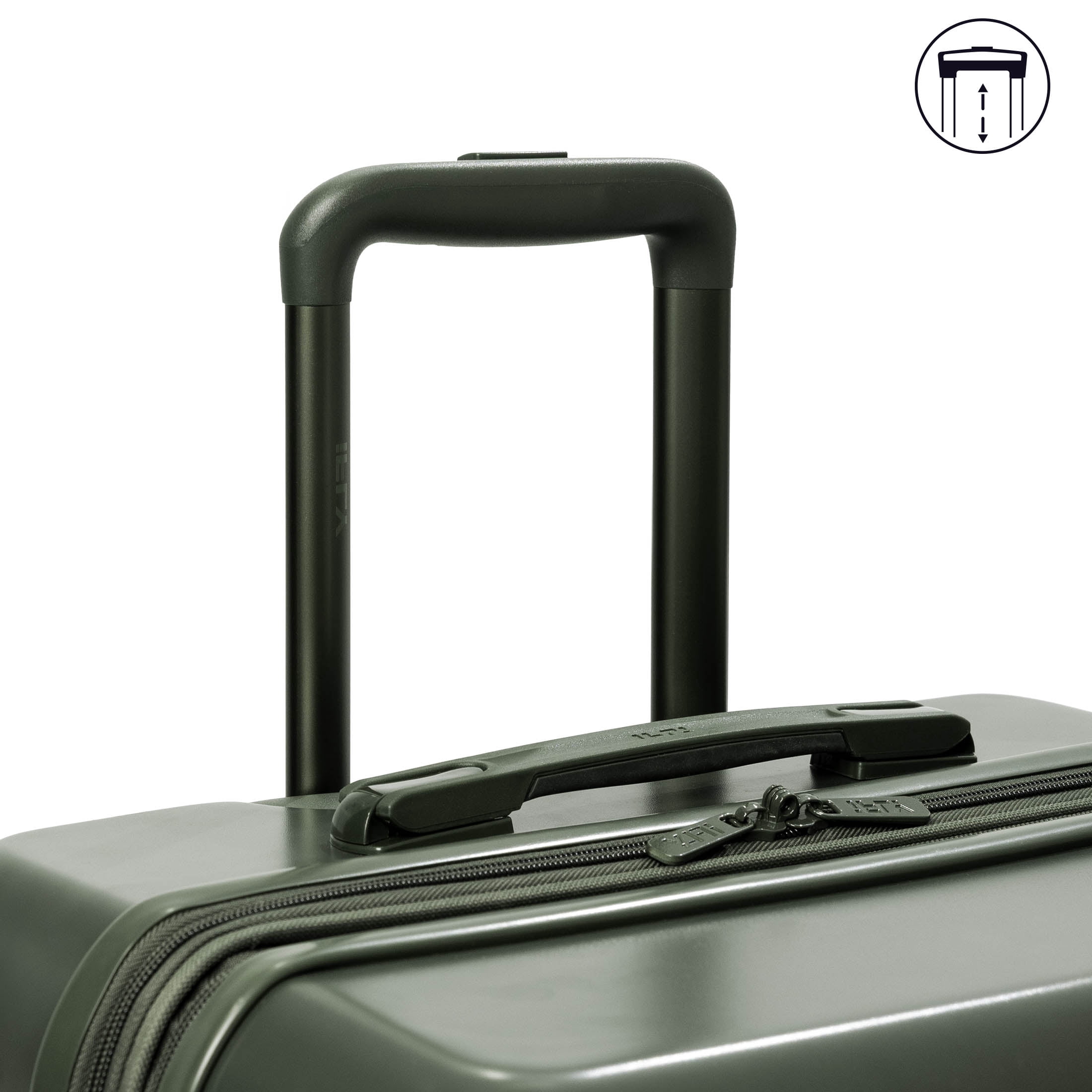 iFLY Rise 2-Piece Hardside Luggage Set, 20" Carry-On & 24" Expandable Checked Spinner, Moss