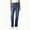 Dark Blue, variant on Pants for Women Solid Color Elastic Waist False Jeans Length Pants with Pockets S-2XL