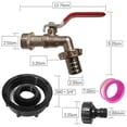 thumbnail image 7 of Colaxi IBC Tote s Water Butt Tap Replacement Kits Garden Tools and Equipment IBC Water Tank Hose Adapter for Kitchen Tank Faucet, 7 of 7
