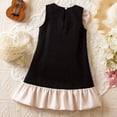 thumbnail image 6 of Fiaer Little Girl Party Dress Pearl Pageant Stylish Elegant Dresses for Wedding Birthday,Size 3-7 Years Black 7Y, 6 of 9