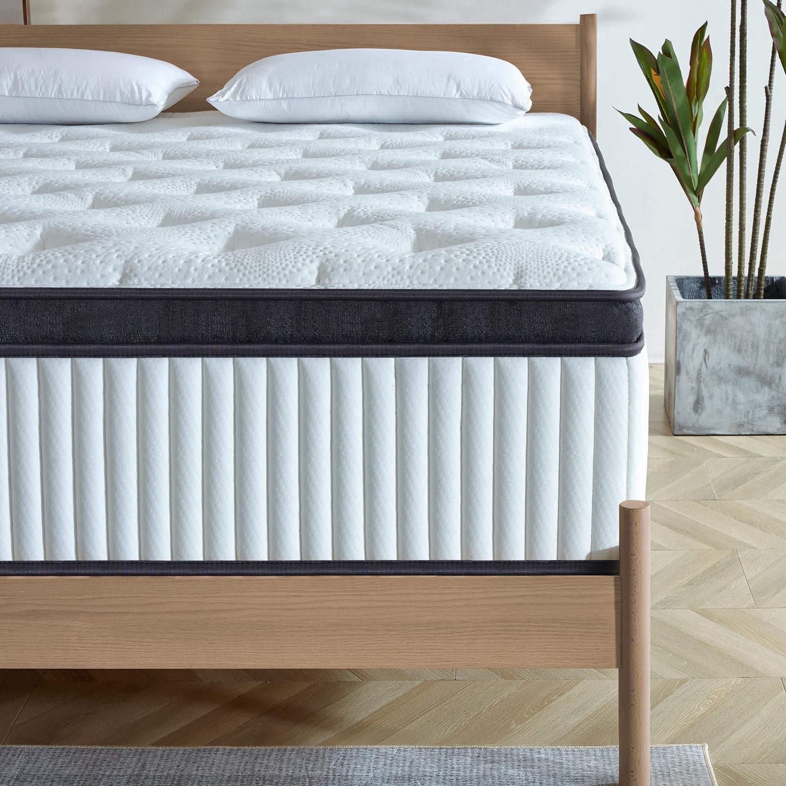 Giovanly 12 inch Full Hybrid Mattress in a Box, Cooling Gel Memory Foam & Individually Pocket Coils, Medium Firm, Motion Isolation & Zoned Support, CertiPUR-US Certified