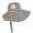 Black, variant on Trendy Gingham Fisherman Hat With Large Brims Sun Protections Comfortable Cotton Headwear For Vacation Hiking Daily Wear