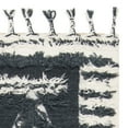 thumbnail image 5 of SAFAVIEH Kenya Charla Braided Abstract Fringe Area Rug, Charcoal/Ivory, 6' x 9', 5 of 6