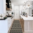 thumbnail image 2 of Yesfashion Carpets Area Rugs Washable 100% Polypropylene Turkish Outdoor Flat Weave Carpet Terrace-Morocco-Bekaa TRC3003 Black 2'3"*7'3", 2 of 7