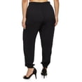 thumbnail image 3 of Cest Toi PA6017 Womens Plus Size Tencel Curvy Casual Joggers Cargo Pants 1X2X 3X, 3 of 4