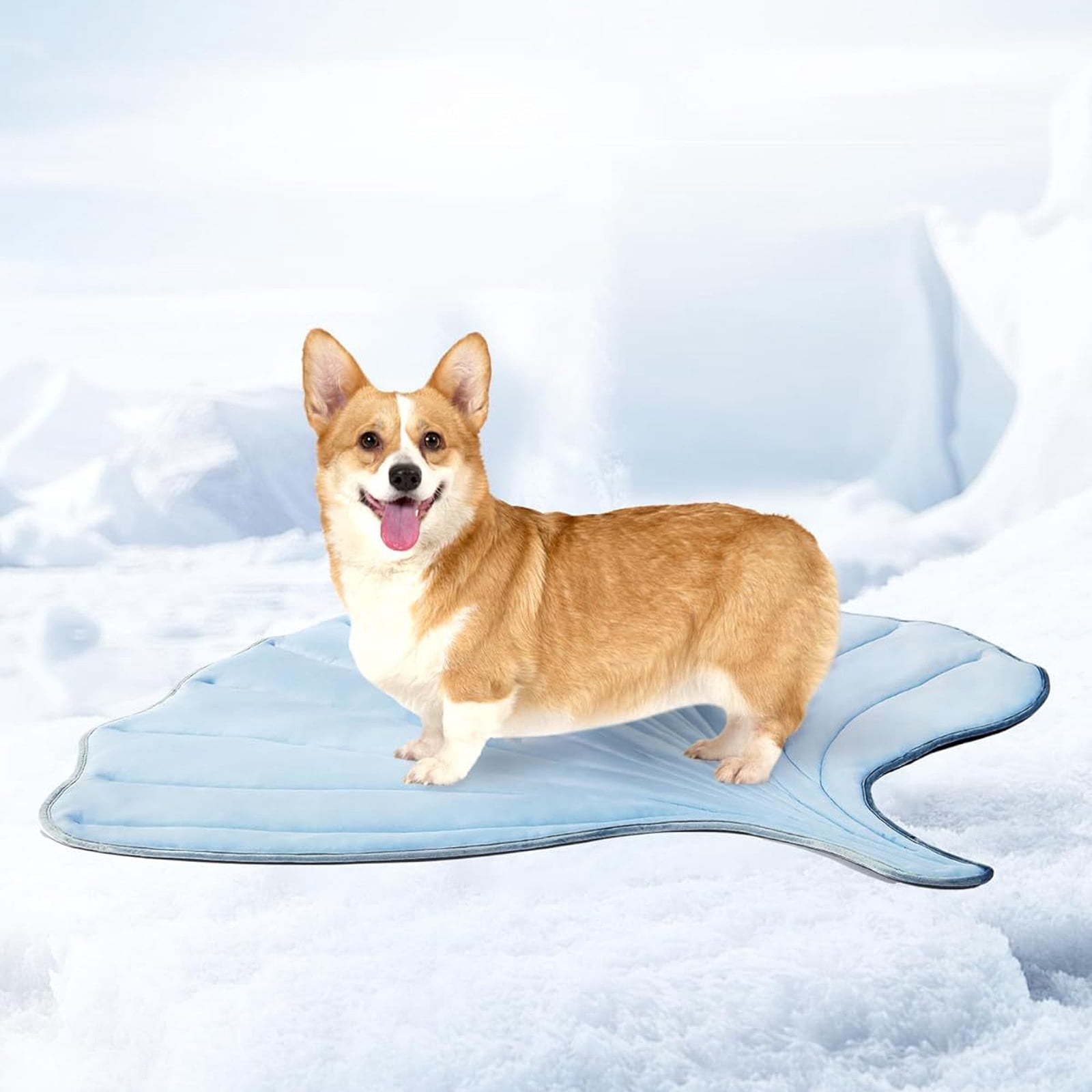 Double-Sided Leaf Pet Mat - Super Soft Dog & Cat Bed for Indoor & Outdoor Use | Machine Washable Cooling Pad for Small to Large Pets | Portable Camping Mat for Puppies & Cats