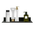 thumbnail image 1 of Black Floating Wall Shelf Bathroom Black Shelf Floating Wall Shelf Shower Shelf Bathroom Rectangular Frosted Aluminum Frame Ultra-thin Heavy Wall Shelf Fashion Wall-mounted Cosmetic Rack, 1 of 6