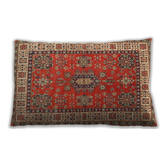 Ahgly Company Outdoor Rectangular Traditional Lumbar Throw Pillow, 13 inch by 19 inch