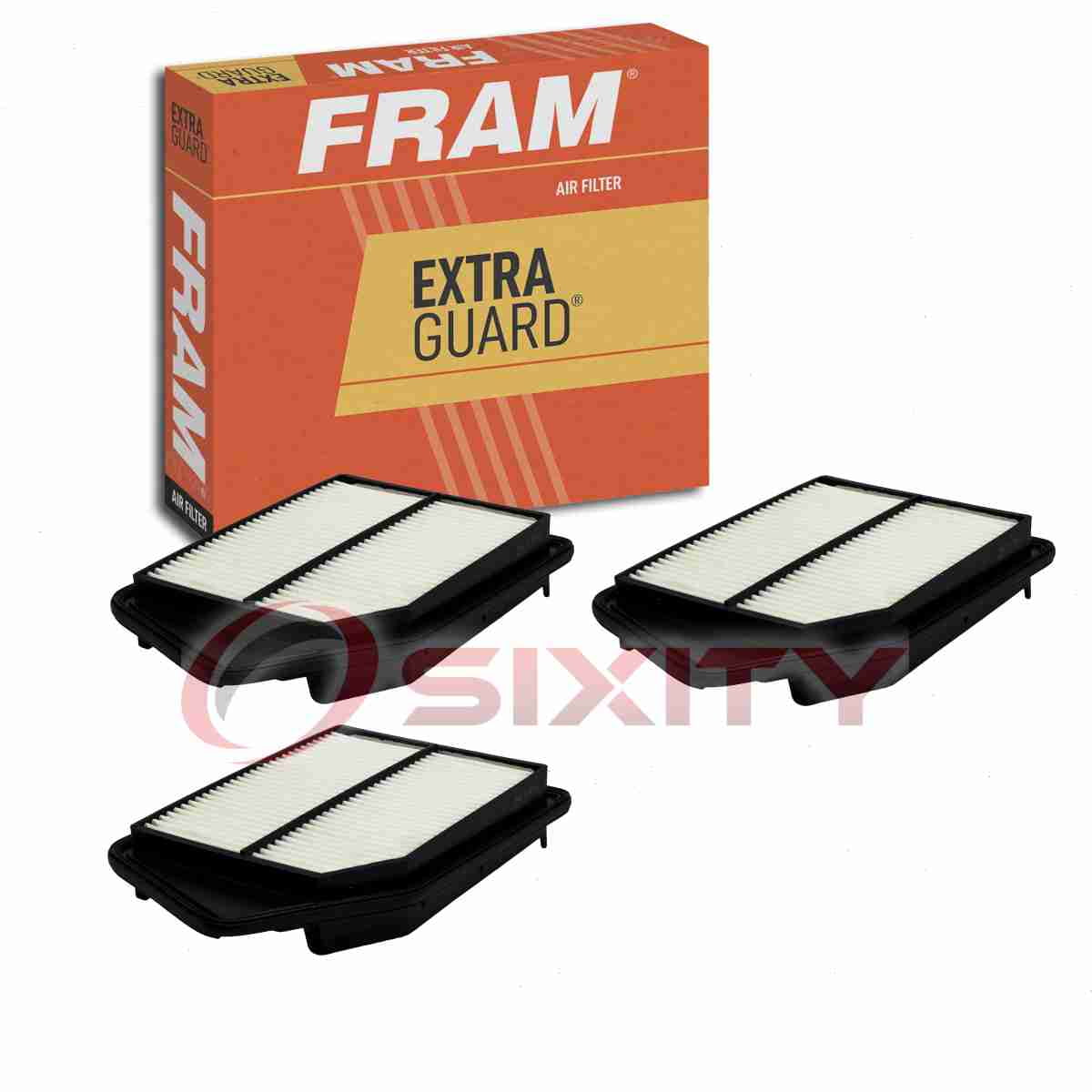 3 pc FRAM CA11476 Extra Guard Air Filters for A16184 A223C AA306 AAF31