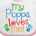 thumbnail image 4 of Inktastic My Poppa Loves Me Boys or Girls Baby Bib, 4 of 4