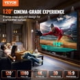 thumbnail image 2 of 120" 16:9 Projector Screen Fixed Frame 4K HDTV Movie Theater 3D, 2 of 6