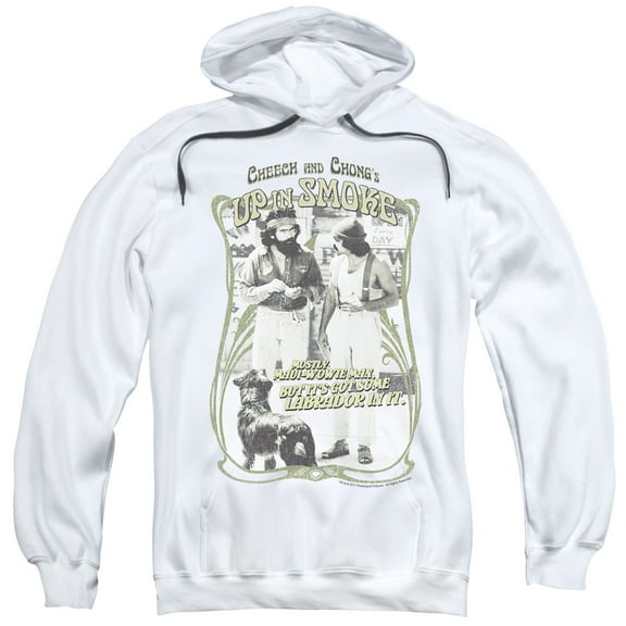 Up Inoke Labrador Adult Pullover Hoodie Sweatshirt White
