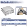 thumbnail image 2 of Ofertas Únicas 197mil 5mm 0.61sqft Mat de Aislamiento Acústico de Aluminio con Rejilla de Escudo Térmico Material Autoadhesivo para Capó de Barco Cubierta de Motor 78.74"x39.37" Tono Plateado, 2 of 7