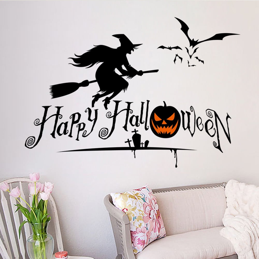 Halloween Home Decor Wall Stickers DIY Removable Vinyl ...