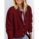 thumbnail image 5 of Suéter PRETTYGARDEN Cardigan de Punto para Mujer en Vino Rojo Talle S, 5 of 8