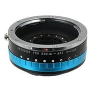 Fotodiox Pro Lens Mount Adapter - Canon EOS (EF / EF-S) D/SLR Lens to Sony Alpha E-Mount Mirrorless Camera Body with Built-In Aperture Iris and Selectable Clicked / Declicked Aperture Control