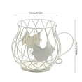 thumbnail image 3 of Naittoop 5in Metal Wire Egg Basket – Vintage Chicken Egg Collecting Basket with Handle Cup-Shaped Eggs Storage Container for Gathering Fresh Eggs Farmhouse Kitchen Easter Decor White, 3 of 6