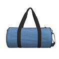 thumbnail image 2 of Bingfone Blue Gingham Print Gym Duffle Backpack for Men Women,Travel Weekender Carry-On Bags with Detachable Back Pack Straps for Traveling Overnight Climb Sports, 2 of 8