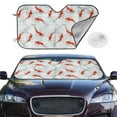 thumbnail image 2 of Haiem Koi Fish Corals,Spring Summer Car Windshield Sun Shade - Blocks UV Rays Sun Visor Protector, Sunshade to Keep Your Vehicle Cool, Universal Fit SUV Van Sedan-Medium, 2 of 7